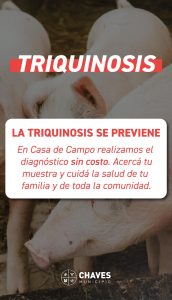 Chaves: la Oficina de Bromatología recuerda la importancia de prevenir la triquinosis