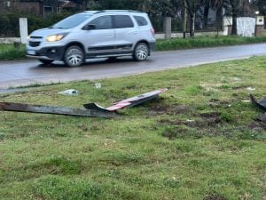¡¡¡Cuidado con la rotonda !!!, el cartel se lo llevaron puesto