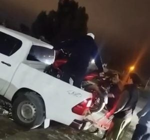 (video) Así recuperaron la moto robada en calle Suipacha