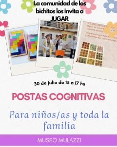 “Postas cognitivas” para toda la familia, el jueves en el Mulazzi