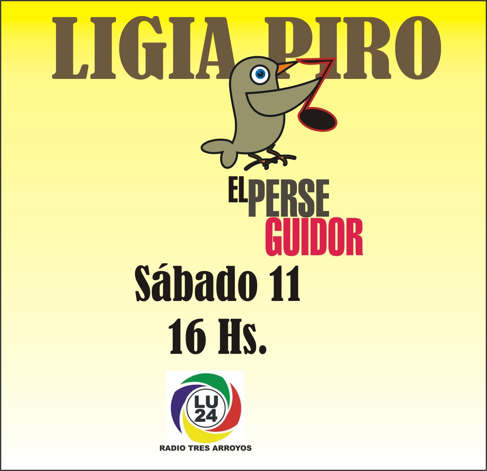 Ligia Piro, este sábado, en El Perseguidor