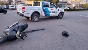 Motociclista derivada al Hospital tras accidente de tránsito