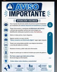 Advierten sobre falsos censistas
