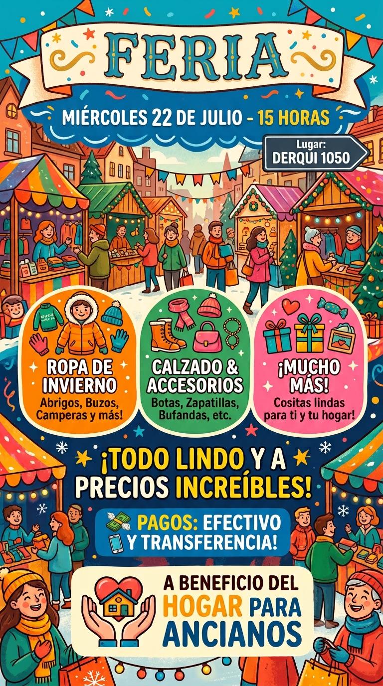Feria a beneficio del Hogar para Ancianos