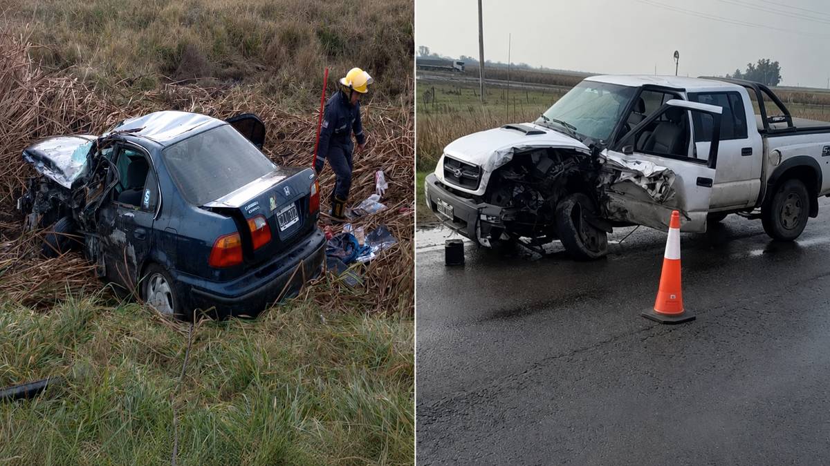 Tragedia vial en Pehuajó: dos muertos y cuatro heridos en triple choque