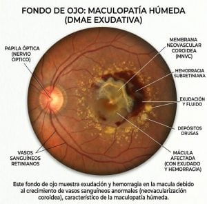 Maculopatía Húmeda: Cuando el tiempo corre para salvar la visión central