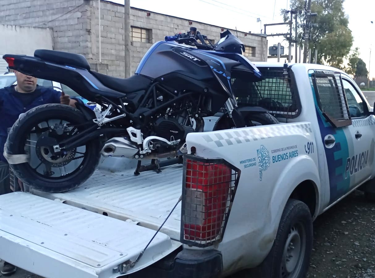 Recuperan en Pringles una moto robada en Tres Arroyos