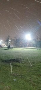 (videos) La primera nevada del invierno. De Tres Arroyos a todo el país las imágenes de LU24 por TN