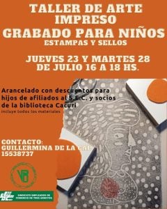 Vacaciones de invierno en la Biblioteca Cacuri: inscripción abierta a talleres y actividades