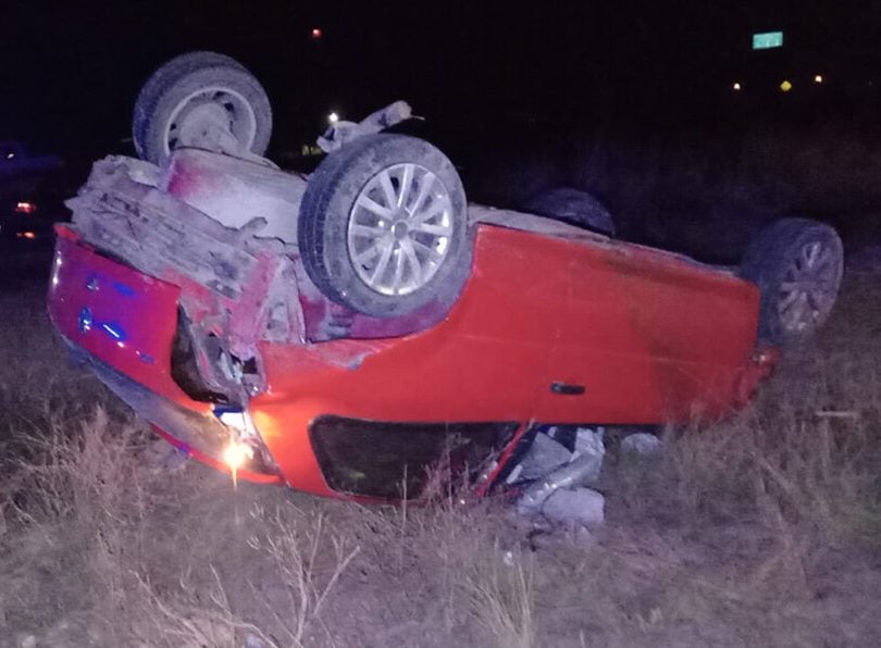 Bahía Blanca: dejó su auto en el mecánico; apareció volcado con daños totales