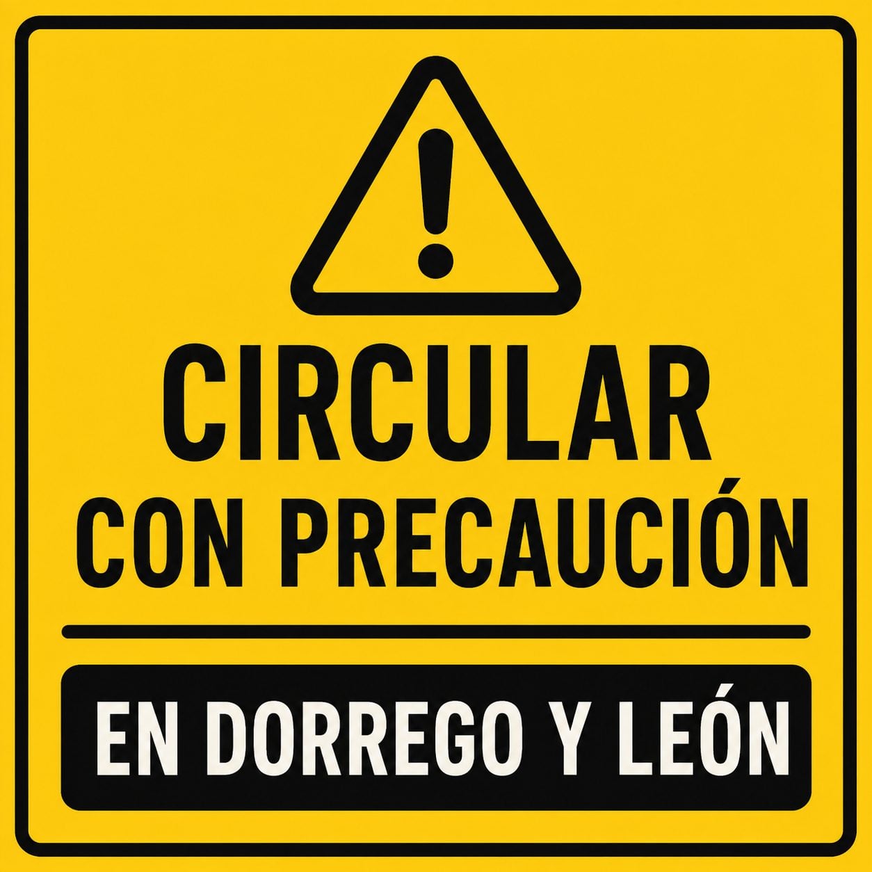 Circular con precaución en Dorrego y León