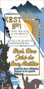 Acto por la memoria del General José San Martín en el SUM de la Técnica