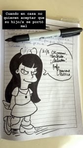(audio) Mariano Ochoa, el docente que transforma los comunicados escolares en dibujos