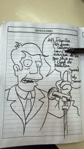 (audio) Mariano Ochoa, el docente que transforma los comunicados escolares en dibujos