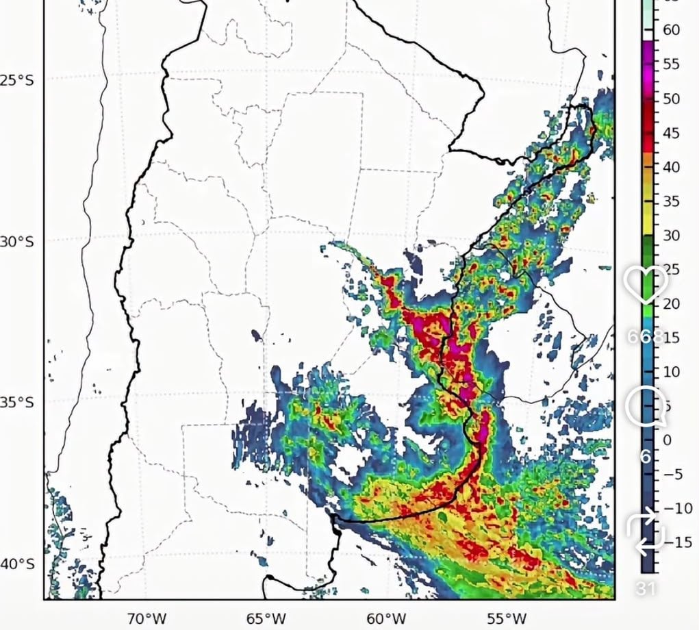Alerta amarilla por tormentas eléctricas para este jueves