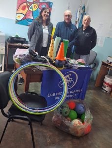 Los Bicisolidarios entregaron donaciones