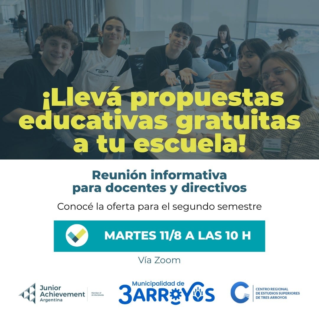 Educación financiera, emprendedurismo e inteligencia artificial: charla para docentes y directivos