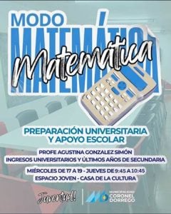 Dorrego: Espacio Joven, talleres gratuitos para estudiantes