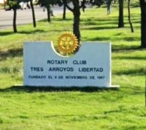 Vandalizaron monumento de Rotary Libertad en Almafuerte y Ruta 228
