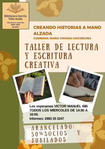 Nuevas propuestas en la Biblioteca del Barrio Villa Italia
